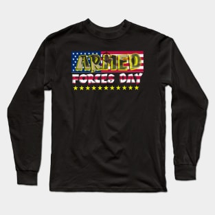 Armed Forces Day Design Long Sleeve T-Shirt